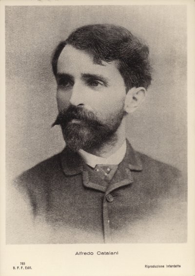 Alfredo Catalani, Italiaanse operacomponist (1854-1893) door Italian Photographer